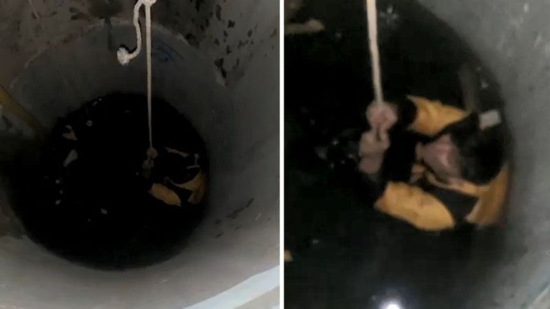 Arnavutköy'de polisten kaçan kapkaççı kuyuya düştü