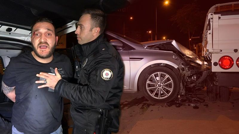Bursa’da hareketli gece: Polisten kaçarken, kaza yaptılar
