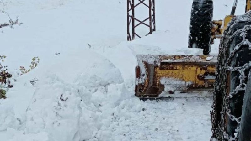 Tunceli'de kar kalınlığı 10 santimetreye ulaştı