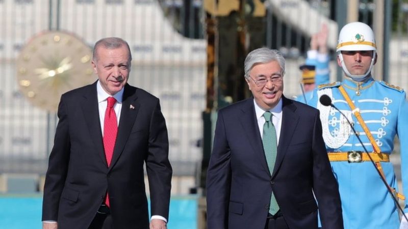 Cumhurbaşkanı Erdoğan, Kazakistan Cumhurbaşkanı Tokayev ile görüştü 
