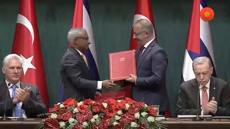 Türkiye ile Küba arasında 6 anlaşma imzalandı