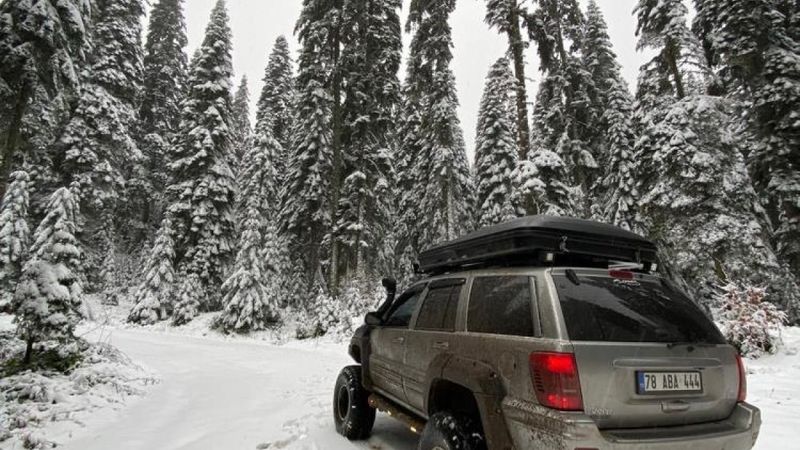 Karabük’te kar kalınlığı 10 santimetreyi buldu