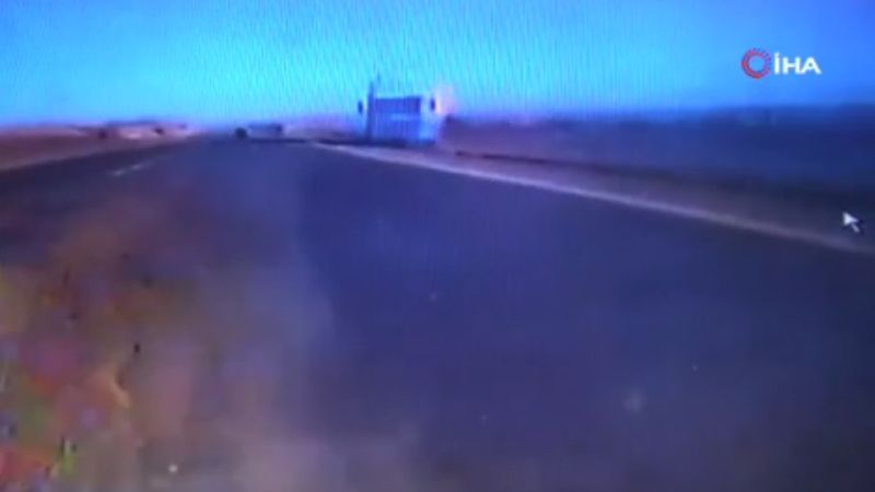 Şırnak Cizre'de 4 kişinin öldüğü kazanın görüntüleri