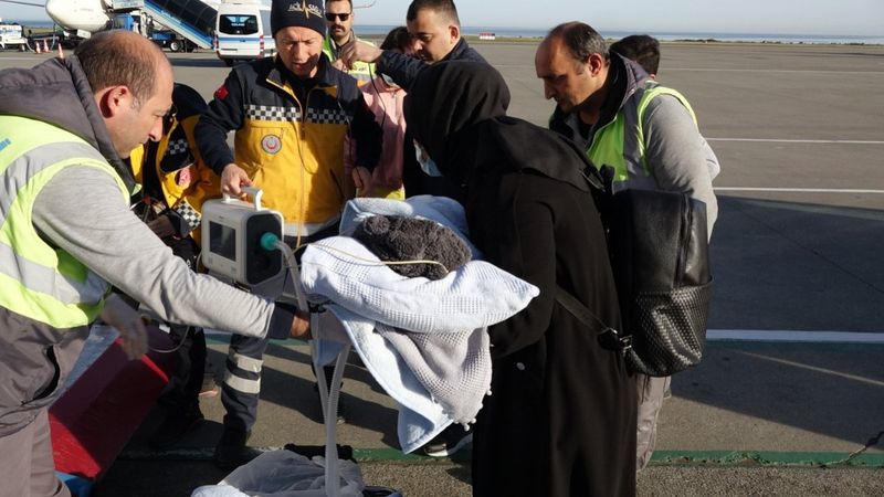 Trabzon’da SMA’lı Egemen, sağlığına kavuşmak için yola çıktı