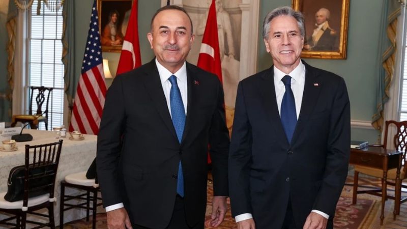 Mevlüt Çavuşoğlu, ABD'li mevkidaşı Blinken ile bir araya geldi