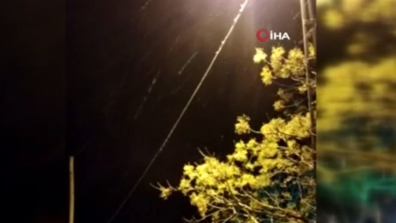 İstanbul'da yılın ilk karı Silivri'ye yağdı