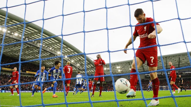 Liverpool, Brighton'a yenilerek FA Cup'a veda etti