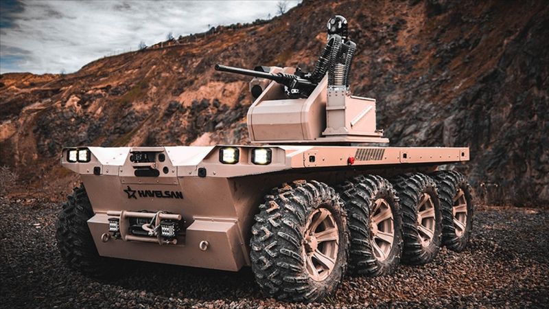 İnsansız kara aracı Kapgan ilk kez atış testi gerçekleştirdi