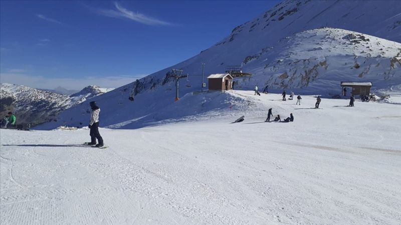 Kayak merkezlerindeki kar kalınlıkları