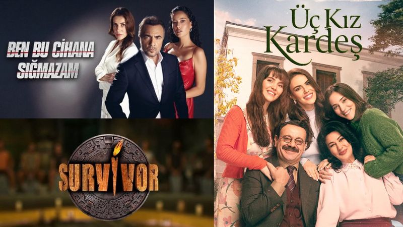 31 Ocak Salı reyting savaşı sona erdi! İşte Survivor 2023, Üç Kız Kardeş, Yürek Çıkmazı reyting sonuçları...