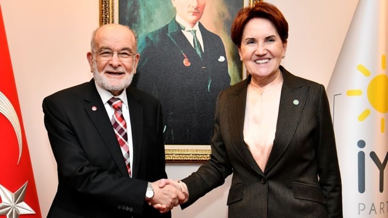 Temel Karamollaoğlu, Meral Akşener'le İyi Parti Genel Merkezi'nde görüştü