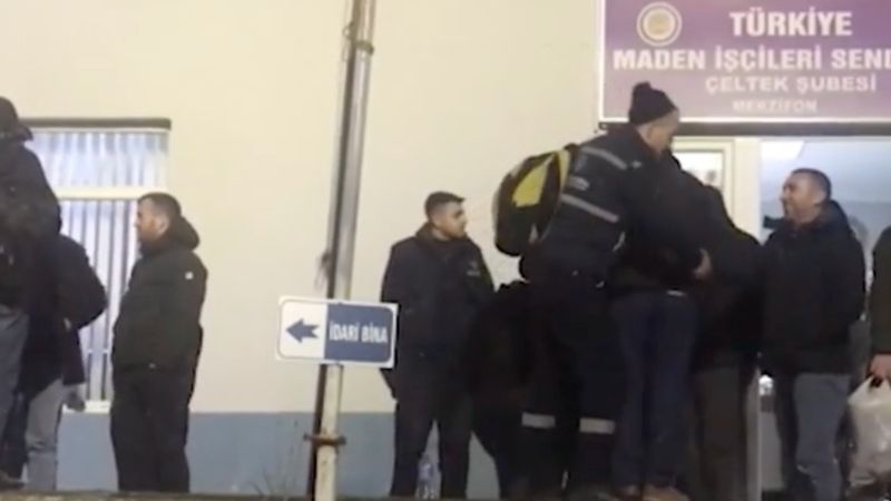 Amasya'daki 50 madenci afet bölgesine doğru yola çıktı