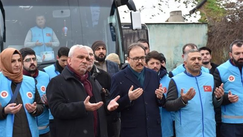 Bilecik'ten 55 din görevlisi Hatay’da görev almak üzere yola çıktı