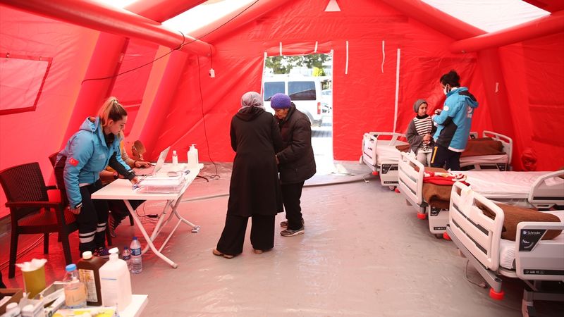 Osmaniye'de sahra hastanesi kuruldu