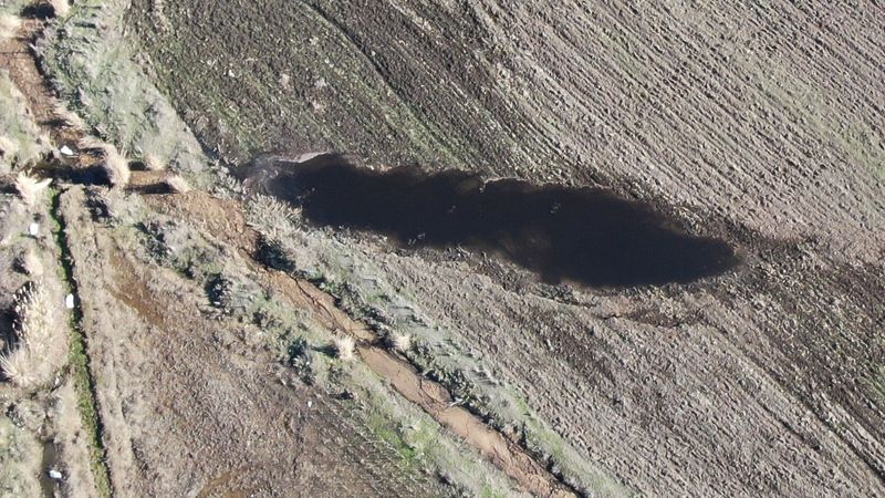 Depremin doğaya verdiği zarar havadan görüntülendi