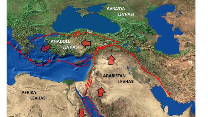 Arap levhası görüntüsü | Türkiye Arap levhasında mı? Arap levhasındaki ülkeler 2023