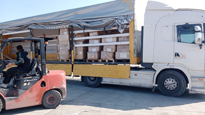 Japonya'dan gönderilen yardımlar Hatay'a ulaştı