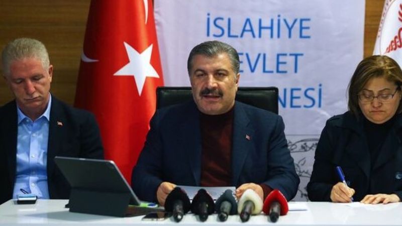 Fahrettin Koca: Gaziantep ve Osmaniye'de şebeke suyu içme suyu olarak kullanıma uygun