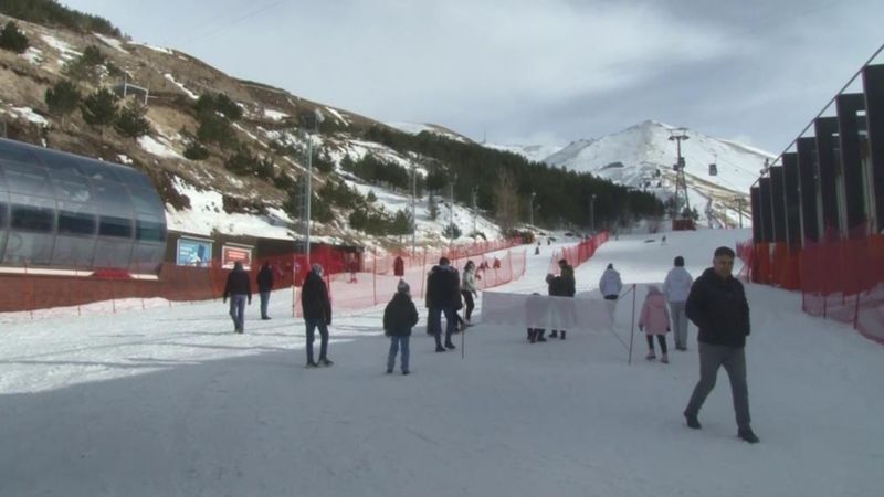 Erzurum'da depremzede çocuklar için Palandöken turu