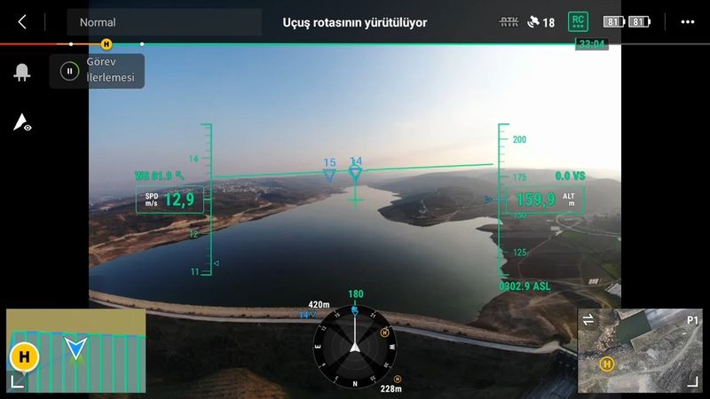 Hatay'da göl ve barajların seviyesi İHA ile yakından takip ediliyor