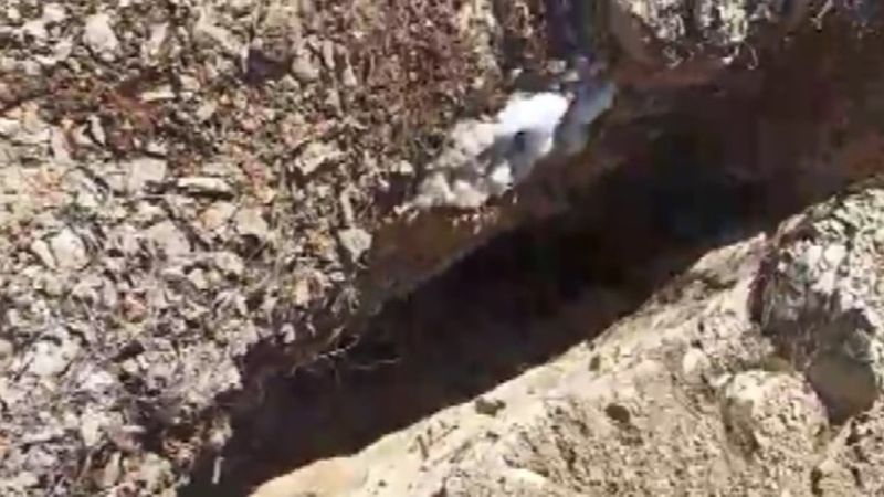 Diyarbakır'da kar eridi... Kırılan fay hattının izi ortaya çıktı