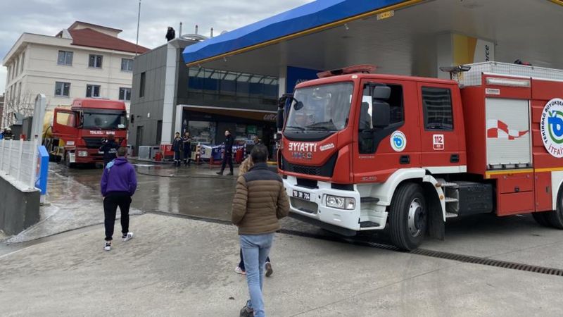Tekirdağ'da akaryakıt istasyonundaki ses korkuttu
