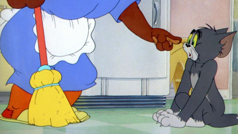 Sadece ayaklarını görürdük! İşte Tom ve Jerry'deki hizmetçi kadının yüzü.