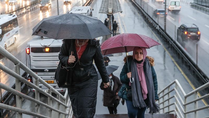İstanbul'da yağmura teslim