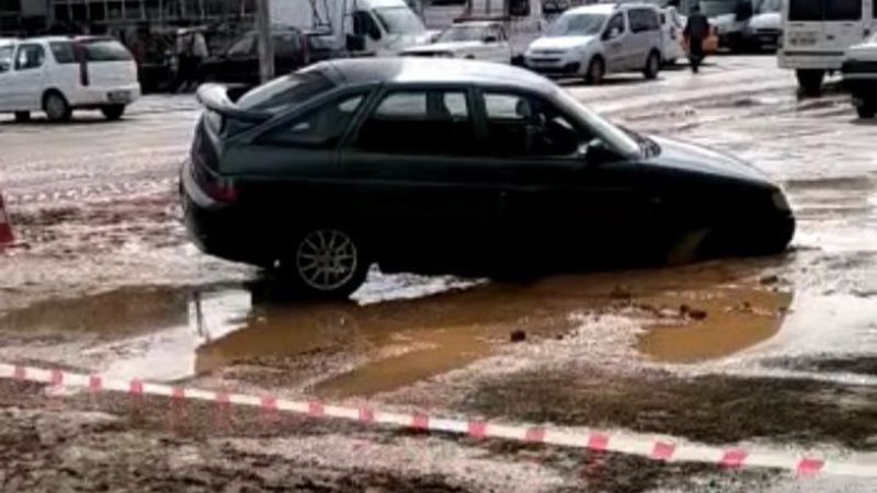 Kırşehir'de sağanağın etkisi gün ağarınca ortaya çıktı