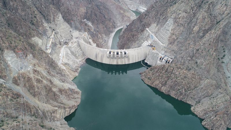 Artvin'de Yusufeli Barajı yükseliyor! 19 metre sonra elektrik ulaşımı başlayacak