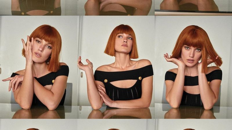 Pınar Deniz kısa saçlarıyla poz verdi