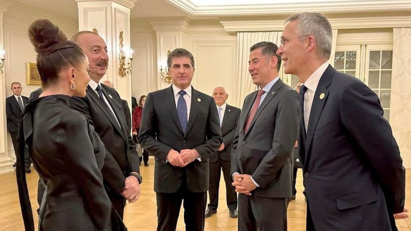 Cumhurbaşkanlığı Külliyesi'nde düzenlenen törende dikkat çeken kare