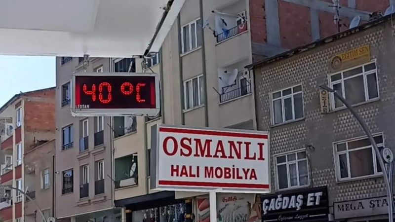 Sungurlu'da termometreler 40 dereceyi gösterdi