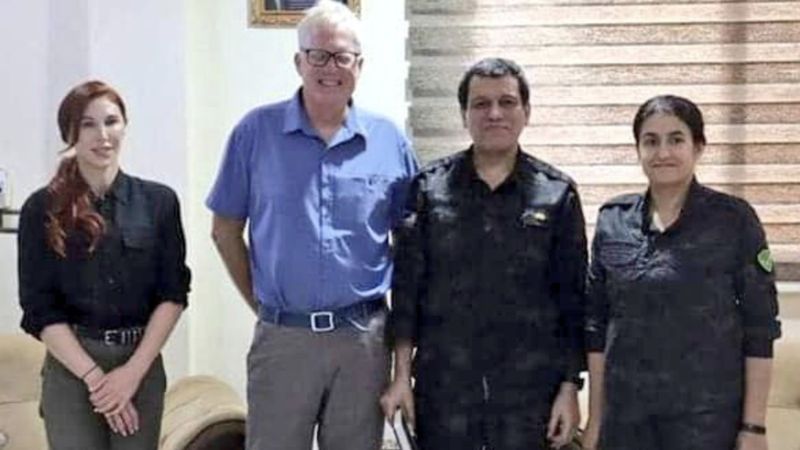 ABD eski Savunma Bakanı, terörist Mazlum Kobani'yi ziyaret etti