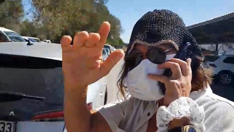 Hülya Avşar, Edremit Devlet Hastanesi'ne gitti