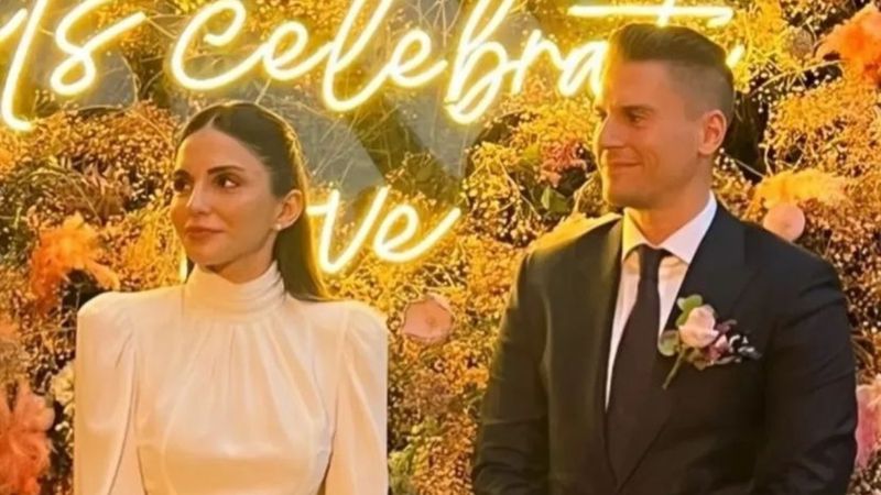 Survivor'a katılan Milli Sporcu Anıl Tetik nikah masasını oturdu!  İşte nikahtan ilk kareler...