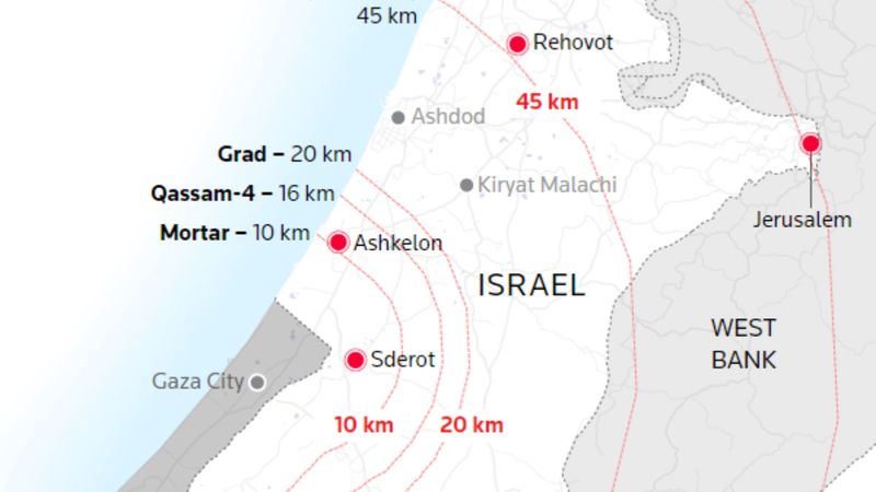 İsrail - Filistin çatışmasının haritası: Sürpriz saldırının geçtiği aşamalar
