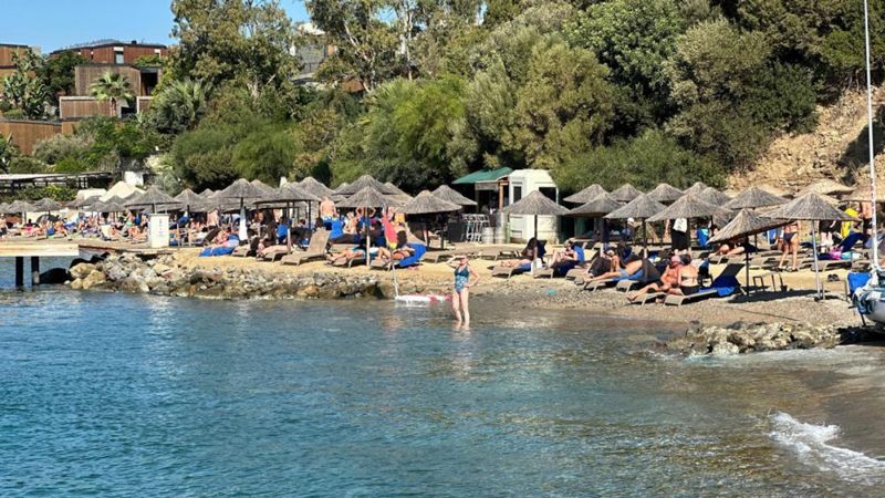 Bodrum'da yazdan kalma günler yaşanıyor