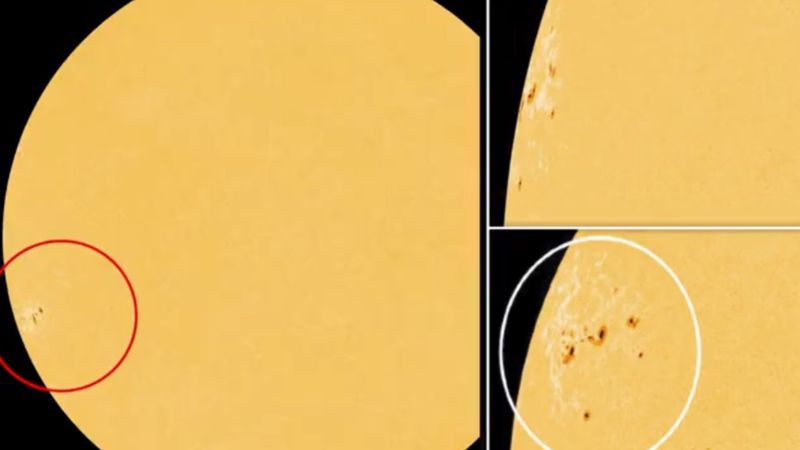 Güneş'te, Dünya'dan 15 kat daha geniş olan dev lekeler tespit edildi