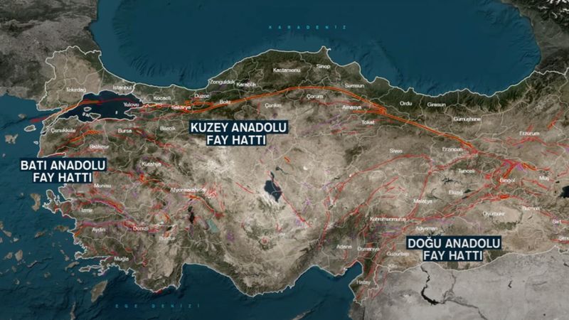 Türkiye diri fay hattı haritası güncellendi: İşte riskli olan ilçeler