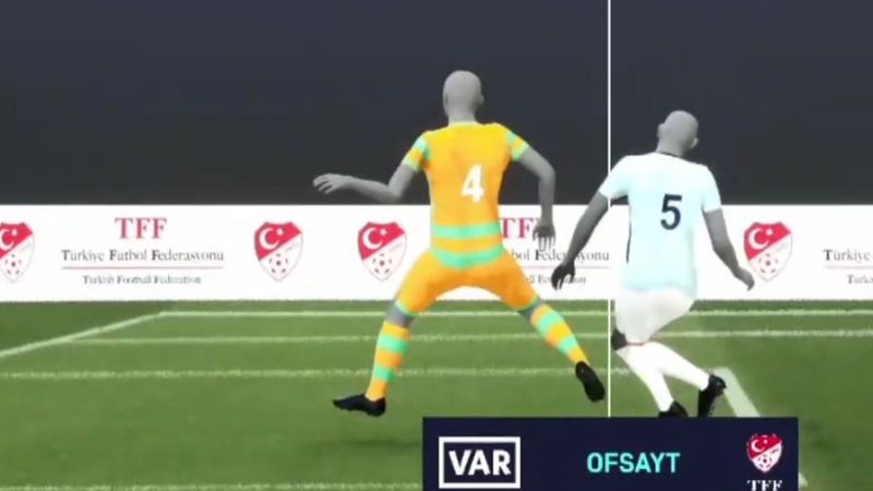 Süper Lig'de tarihi anlar! Yarı Otomatik Ofsayt Sistemi ilk kez kullanıldı