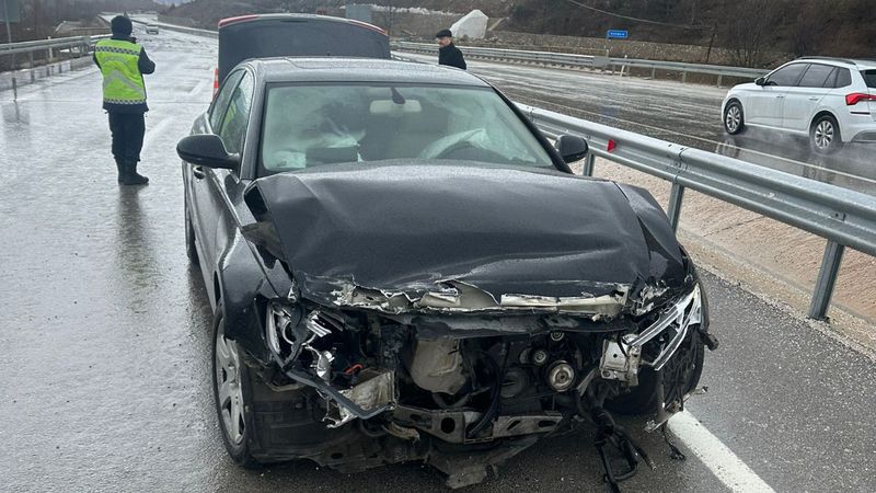 Tokat'ta belediye başkanı kaza yaptı