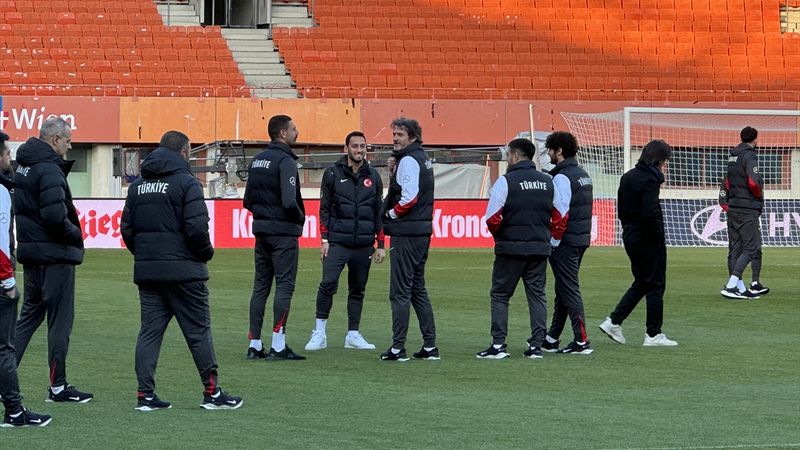 A Milli Takım, Ernst Happel Stadı'nda yürüyüş yaptı
