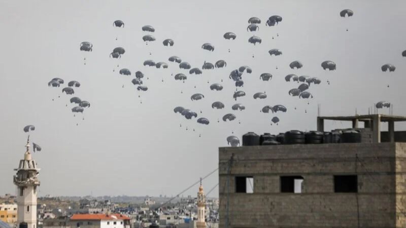 ABD, Gazze'ye havadan insani yardım indirdi