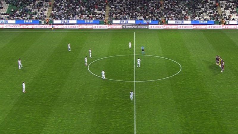 Trabzonspor'dan Konyaspor maçında olay protesto