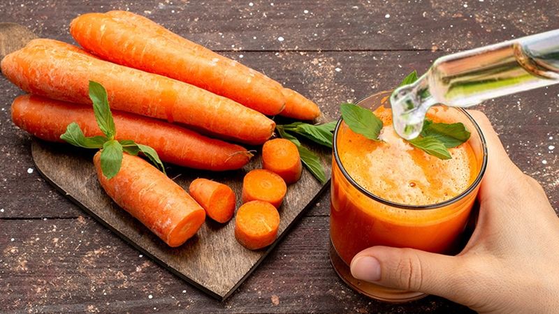 Havuç suyuna birkaç damla damlatın, tansiyonu ortadan kaldırın…