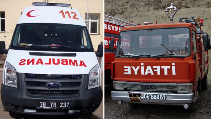 Ambulans ve itfaiye araçlarındaki yazının ters yazılma sebebi bakın neymiş