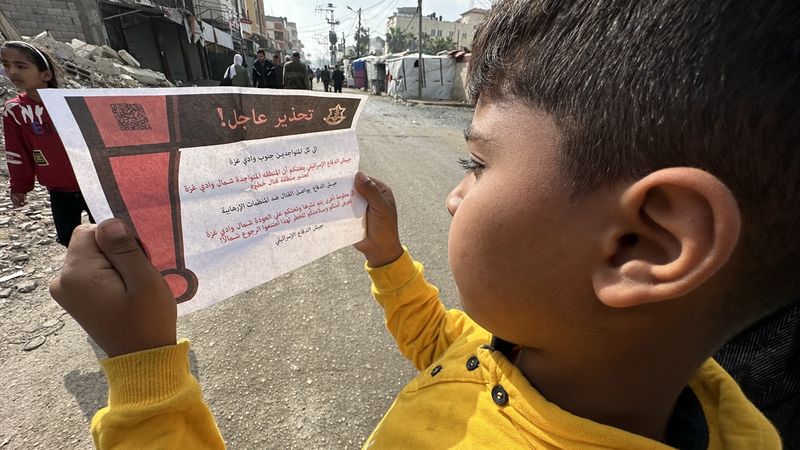 İsrail, Gazze'ye bildiri attı: Kuzeye gitmeyin