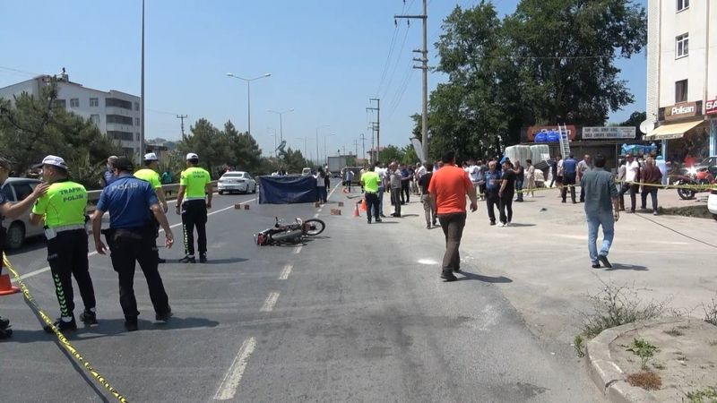 Samsun'da aracın çarptığı motosiklet sürücüsü hayatını kaybetti