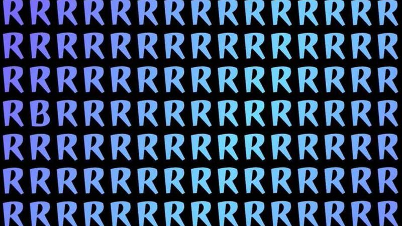 Zeka bulmacası: Resimdeki B harfini 8 saniyede bulan, dahi sayılıyor